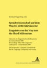 Image for Sprachwissenschaft Auf Dem Weg in Das Dritte Jahrtausend Linguistics on the Way into the Third Millennium