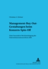 Image for Management-Buy-Out-Gestaltungen Beim Konzern-Spin-Off