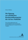 Image for Die Eignung Zur Erheblichen Kursbeeinflussung Bei Der Ad-Hoc-Publizitaet