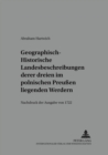 Image for Geographisch-Historische Landesbeschreibung Deren Dreyen Im Pohlnischen Preußen Liegenden Werdern