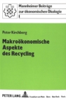 Image for Makrooekonomische Aspekte des Recycling