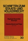 Image for Deutschland Und Togo : 1847-1987