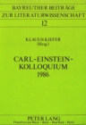 Image for Carl-Einstein-Kolloquium 1986