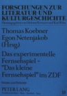 Image for Das Experimentelle Fernsehspiel - «Das kleine Fernsehspiel» im ZDF