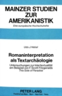 Image for Romaninterpretation als Textarchaeologie