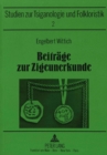 Image for Beitraege Zur Zigeunerkunde