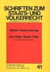 Image for Der Hitler-Stalin-Pakt : Eine Voelkerrechtliche Studie