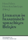 Image for Literatur im franzoesischsprachigen Belgien