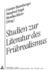 Image for Studien zur Literatur des Fruehrealismus