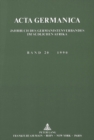 Image for Acta Germanica. Jahrbuch des Germanistenverbandes im suedlichen Afrika : Band 20, 1990