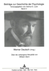 Image for Ueber die verborgene Aktualitaet von William Stern : Herausgegeben von Werner Deutsch