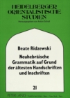 Image for Neuhebraeische Grammatik Auf Grund Aeltester Handschriften Und Inschriften
