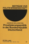 Image for Privatisierungspolitik in Der Bundesrepublik Deutschland