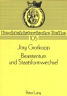 Image for Beamtentum Und Staatsformwechsel