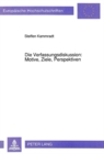Image for Die Verfassungsdiskussion: Motive, Ziele, Perspektiven