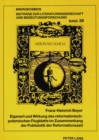 Image for Eigenart und Wirkung des reformatorisch-polemischen Flugblatts im Zusammenhang der Publizistik der Reformationszeit
