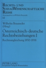 Image for Oesterreichisch-deutsche Rechtsbeziehungen I