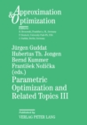 Image for Parametric Optimization and Related Topics : v. 3