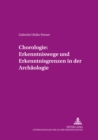 Image for Chorologie: Erkenntniswege Und Erkenntnisgrenzen in Der Archaeologie
