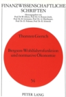 Image for Bergson-Wohlfahrtsfunktion und normative Oekonomie