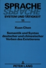 Image for Semantik und Syntax deutscher und chinesischer Verben des Existierens