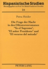 Image for Die Frage Der Macht in Den Diktatorenromanen «Yo El Supremo», «El Senor Presidente» Und «El Recurso del Metodo»