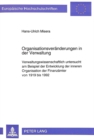 Image for Organisationsveraenderungen in Der Verwaltung
