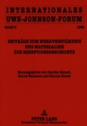 Image for Internationales Uwe-Johnson-Forum : Band 3 (1993)- Beitraege zum Werkverstaendnis und Materialien zur Rezeptionsgeschichte