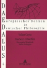 Image for Das Seyn entwerfen : Die negative Metaphysik Martin Heideggers