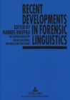 Image for Recent Developments in Forensic Linguistics