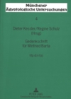 Image for Gedenkschrift Fuer Winfried Barta