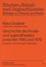 Image for Geschichte Des Kinder- Und Jugendtheaters Zwischen 1945 Und 1970