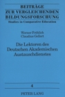 Image for Die Lektoren des Deutschen Akademischen Austauschdienstes