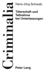 Image for Taeterschaft Und Teilnahme Bei Unterlassungen