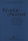 Image for Widersprueche. Literatur und Politik in der DDR 1949-1989