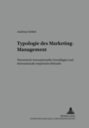 Image for Typologie Des Marketing-Management