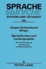 Image for Sprachkultur Und Lexikographie : Von Der Forschung Zur Nutzung Von Woerterbuechern