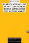 Image for Realism and Reality in Helga Schubert, Helga Koenigsdorf and Monika Maron