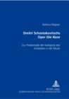 Image for Dmitri Schostakowitschs Oper «Die Nase» : Zur Problematik Der Kategorie Des Grotesken in Der Musik