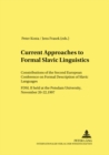 Image for Current Approaches to Formal Slavic Linguistics : Contributions of the Second European Conference on Formal Description of Slavic Languages (FDSL II) Held at Potsdam University, November 20-22, 1997