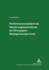 Image for Performanceanalyse ALS Steuerungsinstrument Im Wertpapier-Managementprozess