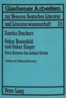 Image for Oskar Rosenfeld Und Oskar Singer