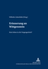Image for Erinnerung an Wittgenstein
