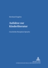 Image for Aufsaetze Zur Kinderliteratur