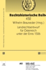 Image for Landrechtsentwurf fuer Oesterreich unter der Enns 1526