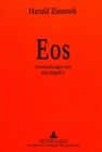 Image for EOS : Untersuchungen Zum Dios-Begriff 3