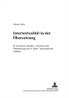 Image for Intertextualitaet in der Uebersetzung