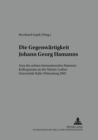 Image for Die Gegenwaertigkeit Johann Georg Hamanns
