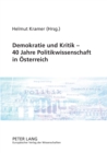 Image for Demokratie und Kritik - 40 Jahre Politikwissenschaft in Oesterreich