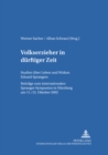 Image for Volkserzieher in Duerftiger Zeit : Studien Ueber Leben Und Wirken Eduard Sprangers